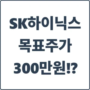 SK하이닉스 목표주가 300만원