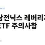 삼전닉스 레버리지 ETF 주의사항